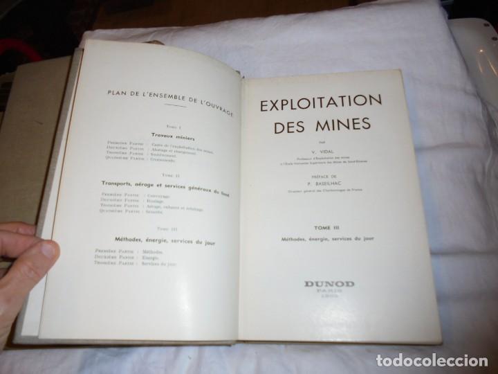 Libros de segunda mano: EXPLOITATION DES MINES 3 TOMOS.V.VIDAL .-DUNOD PARIS 1961 - Foto 17