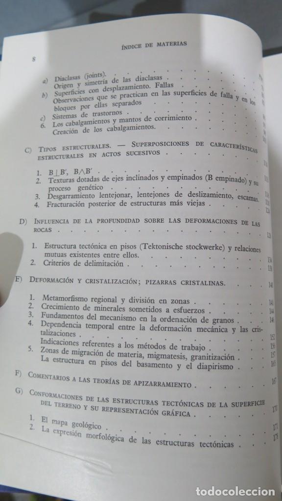 Libros de segunda mano: MANUAL DE GEOLOGIA TECTONICA. KARL METZ - Foto 4