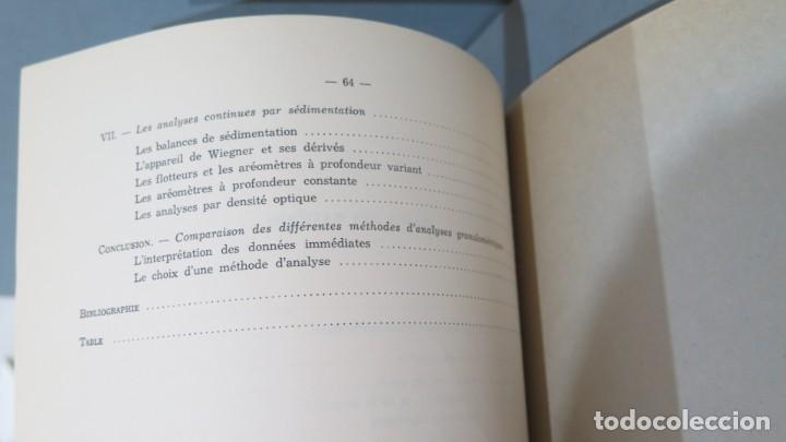 Libros de segunda mano: LES TECHNIQUES D&acute;ANALYSE GRANULOMETRIQUE. VERGER - Foto 3