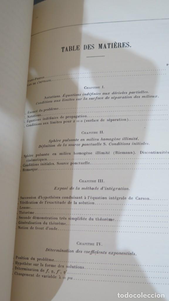 Libros de segunda mano de ciencias: REFLEXION ET REFRACTION DES ONDES SEISMIQUES PROGRESSIVES. GAGNIARD - Foto 2