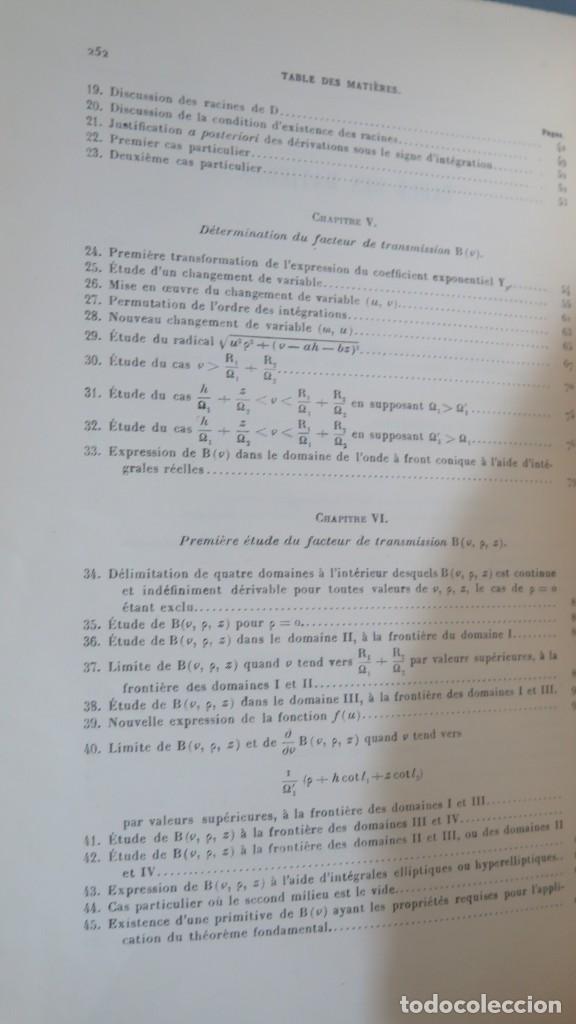 Libros de segunda mano de ciencias: REFLEXION ET REFRACTION DES ONDES SEISMIQUES PROGRESSIVES. GAGNIARD - Foto 3