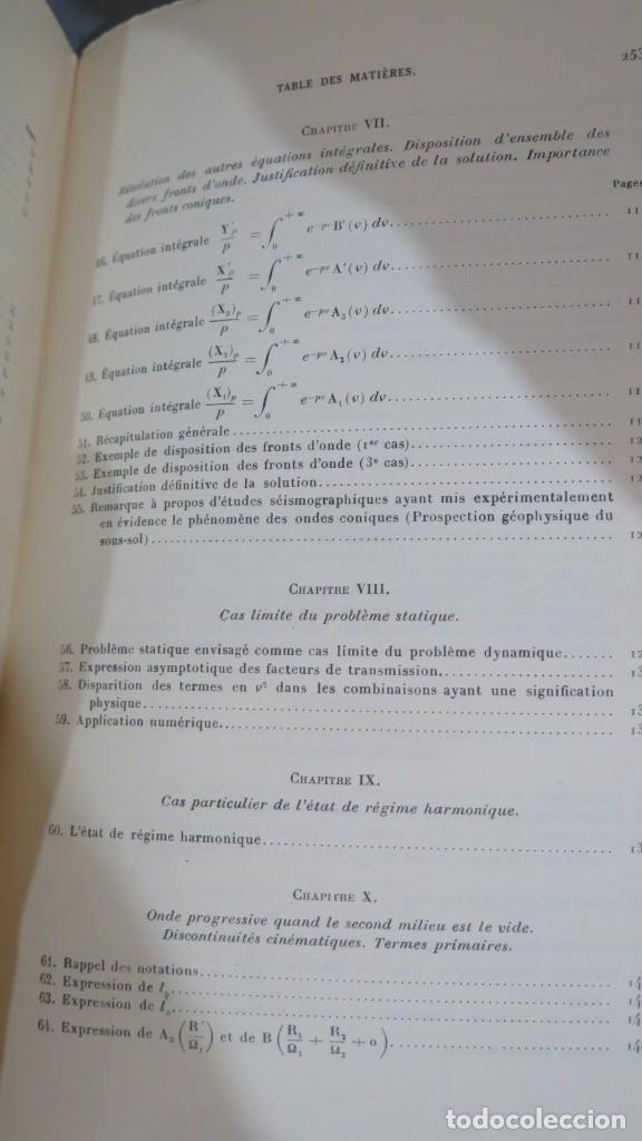 Libros de segunda mano de ciencias: REFLEXION ET REFRACTION DES ONDES SEISMIQUES PROGRESSIVES. GAGNIARD - Foto 4