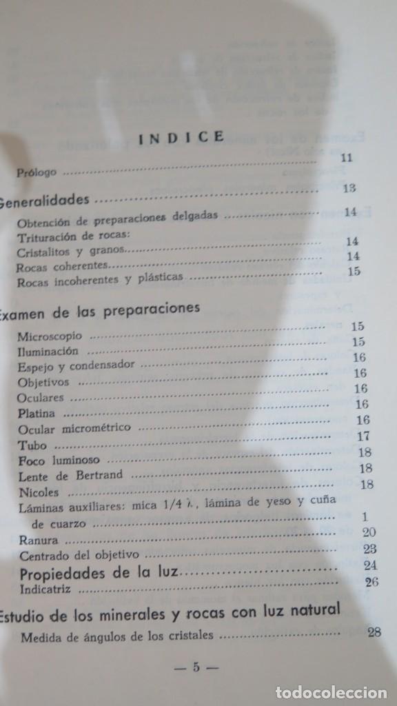 Libros de segunda mano: ESTUDIO MICROSC&Oacute;PICO DE MINERALES Y ROCAS. BASELGA - Foto 2