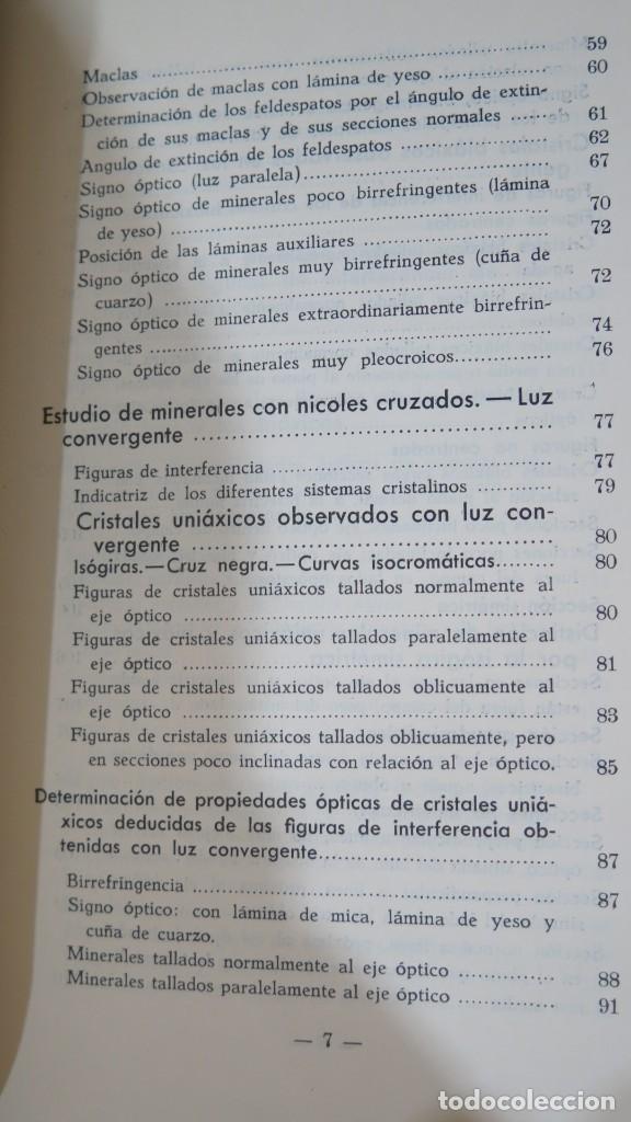 Libros de segunda mano: ESTUDIO MICROSC&Oacute;PICO DE MINERALES Y ROCAS. BASELGA - Foto 4