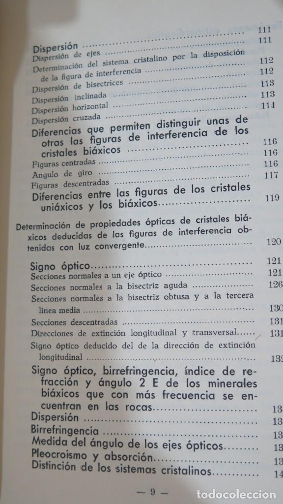 Libros de segunda mano: ESTUDIO MICROSC&Oacute;PICO DE MINERALES Y ROCAS. BASELGA - Foto 6