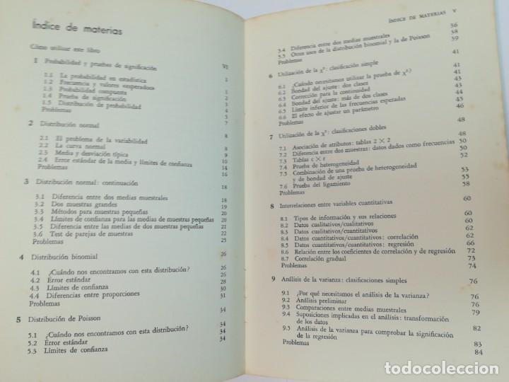 Libros de segunda mano de ciencias: R.E. PARKER Estadistica para bi&oacute;logos SA2722 - Foto 2
