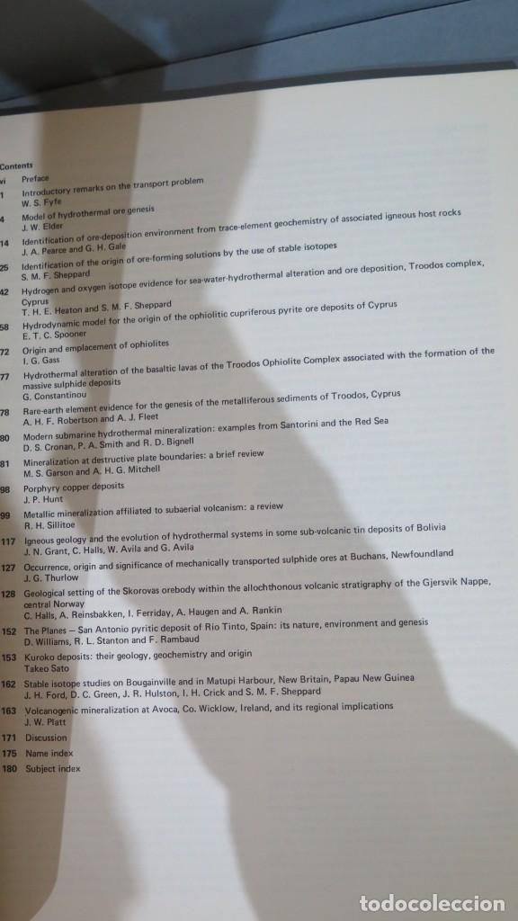 Libros de segunda mano: VOLCANIC PROCESS IN ORE GENESIS - Foto 2