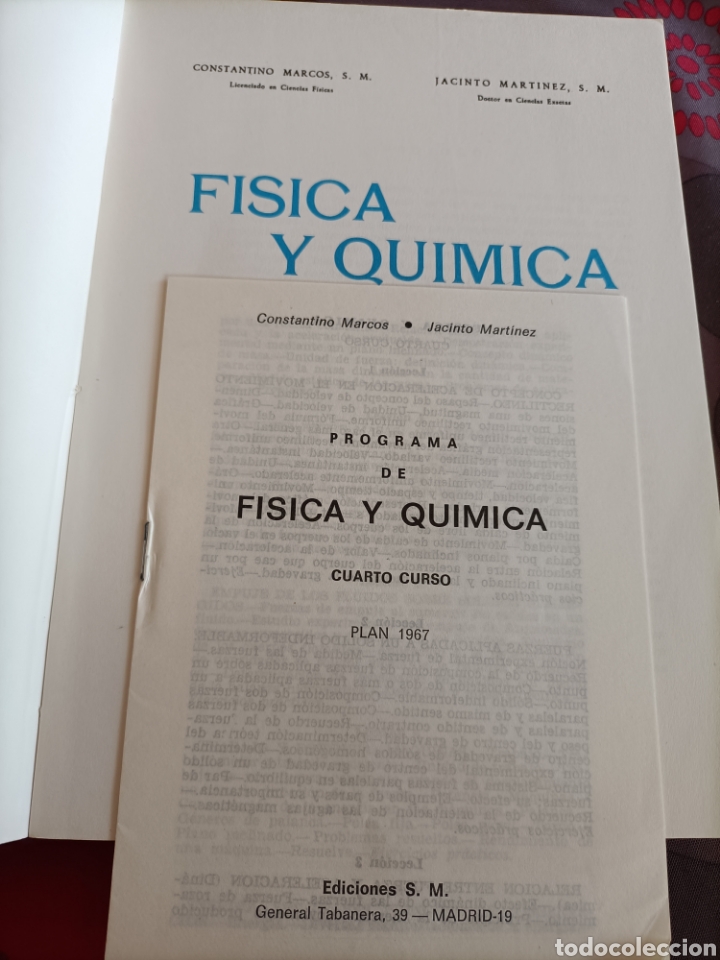 Libros de segunda mano de ciencias: Libro F&iacute;sica y qu&iacute;mica de 4&deg; s.m. - Foto 2