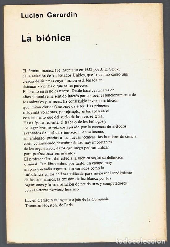 Libros de segunda mano: LA BI&Oacute;NICA LUCIEN GERARDIN - Foto 2