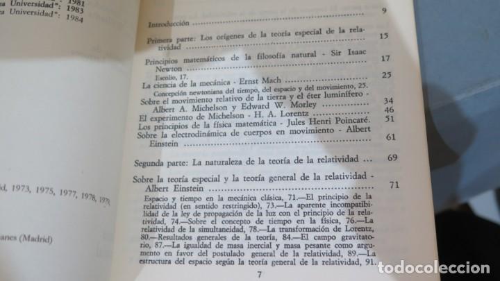 Libros de segunda mano de ciencias: LA TEORIA DE LA RELATIVIDAD. ALBERT EINSTEIN, ADOLF GR&Uuml;NBAUM Y OTROS - Foto 2