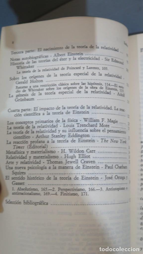 Libros de segunda mano de ciencias: LA TEORIA DE LA RELATIVIDAD. ALBERT EINSTEIN, ADOLF GR&Uuml;NBAUM Y OTROS - Foto 3