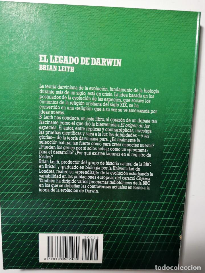 Libros de segunda mano: EL LEGADO DE DARWIN (BRIAN LEITH) - Foto 3