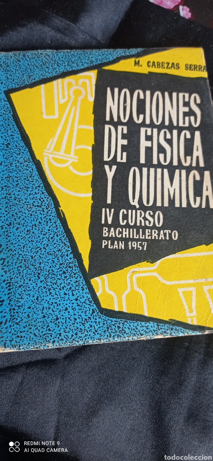 Libri di seconda mano: NOCIONES DE FISICA Y QUIMICA. IV BACHILLERATO. M CABEZAS SERRA. 1960
