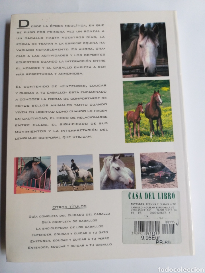 Libros de segunda mano: Entender educar y cuidar a tu caballo . Luis Aguilar .Caballos - Foto 5
