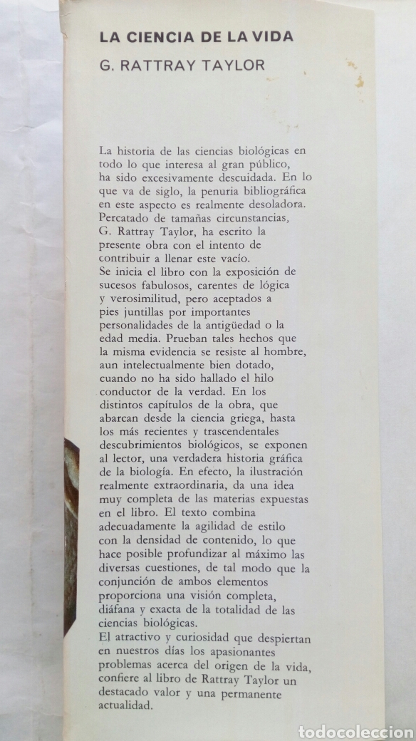 Libros de segunda mano: La ciencia de la vida. Gordon Rattray Taylor. - Foto 4