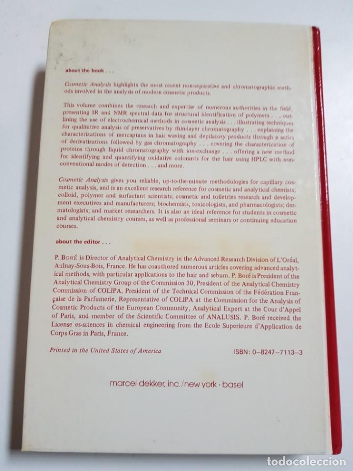 Libros de segunda mano de ciencias: COSMETIC ANALYSIS. P. BORE. MARCEL DEKKER. 1985 - Foto 2