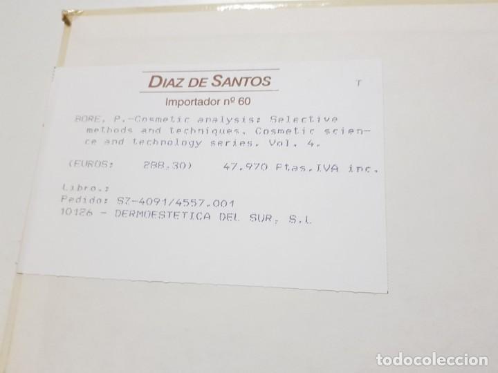 Libros de segunda mano de ciencias: COSMETIC ANALYSIS. P. BORE. MARCEL DEKKER. 1985 - Foto 6