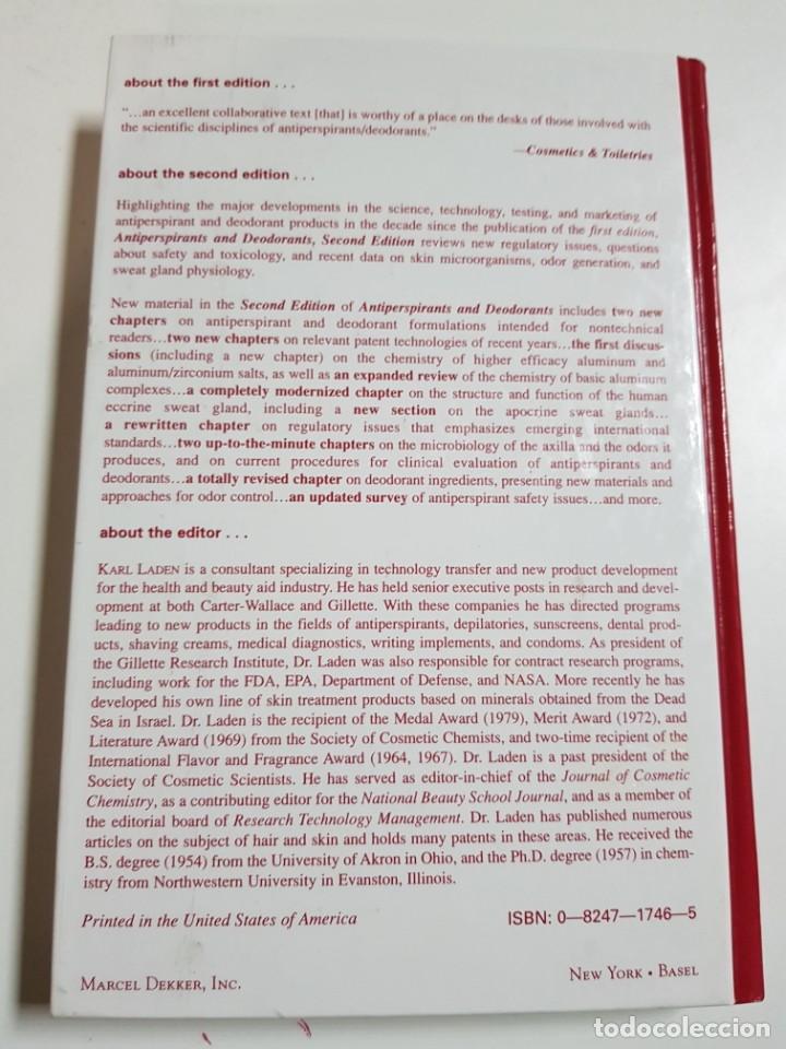 Libros de segunda mano de ciencias: ANTIPERSPIRANTS AND DEODORANTS. KARL LADEN. 1999 - Foto 2