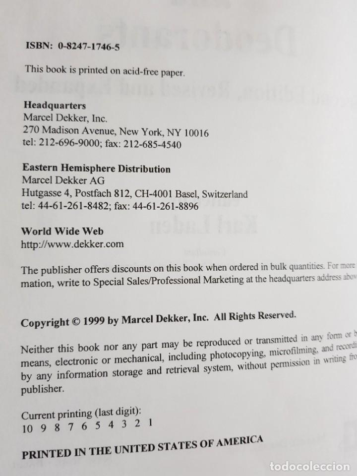 Libros de segunda mano de ciencias: ANTIPERSPIRANTS AND DEODORANTS. KARL LADEN. 1999 - Foto 4