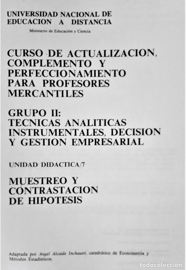 Libros de segunda mano de ciencias: CURSO DE ACTUALIZACION, COMPLEMENTO Y PERFECCIONAMIENTO-UNED - Foto 16