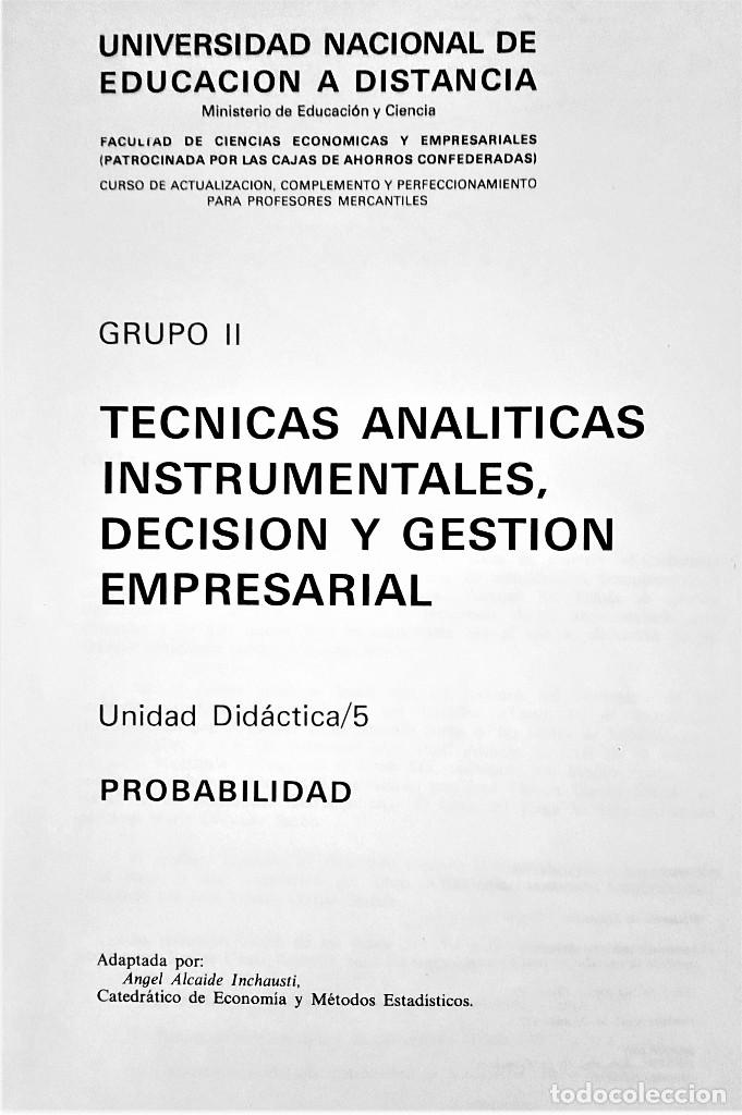 Libros de segunda mano de ciencias: CURSO DE ACTUALIZACION, COMPLEMENTO Y PERFECCIONAMIENTO-UNED - Foto 12