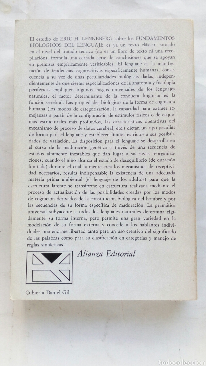 Libros de segunda mano: Fundamentos biol&oacute;gicos del lenguaje. Eric H. Lenneberg. - Foto 2