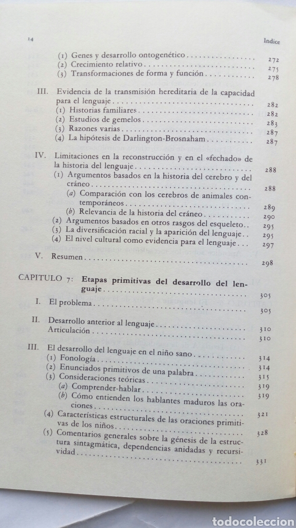 Libros de segunda mano: Fundamentos biol&oacute;gicos del lenguaje. Eric H. Lenneberg. - Foto 8