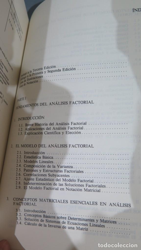 Libros de segunda mano de ciencias: AN&Aacute;LISIS FACTORIAL MODERNO. HARMAN. SALTES - Foto 2