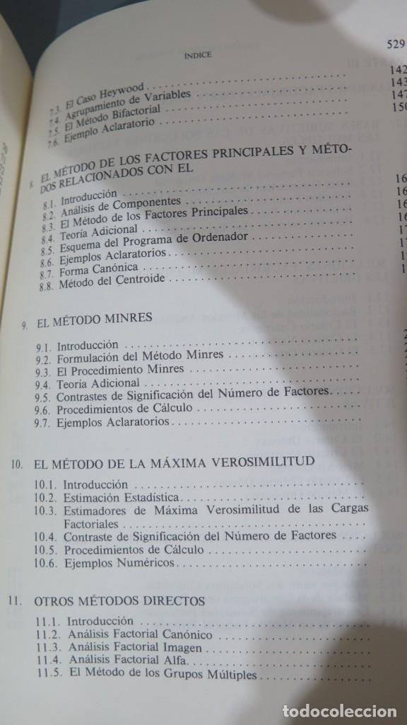 Libros de segunda mano de ciencias: AN&Aacute;LISIS FACTORIAL MODERNO. HARMAN. SALTES - Foto 4