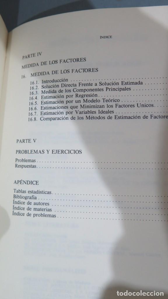 Libros de segunda mano de ciencias: AN&Aacute;LISIS FACTORIAL MODERNO. HARMAN. SALTES - Foto 6