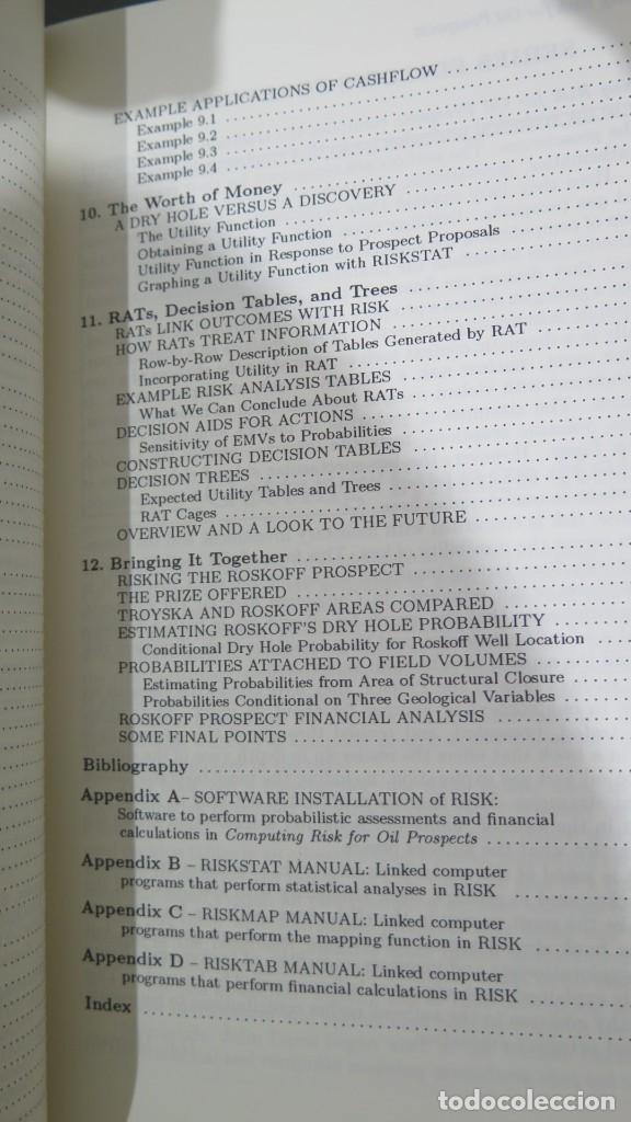Libros de segunda mano: COMPUTING RISK FOR OIL PROSPECTS. PRINCIPLES AND PROGRAMS. HARBAUGH - Foto 4