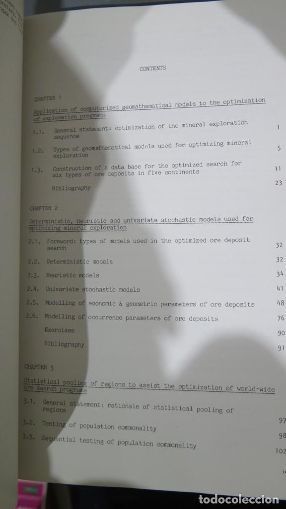 Libros de segunda mano: Statistical Models for Optimizing Mineral Exploration. WIGNALL. GEOFFROY - Foto 2