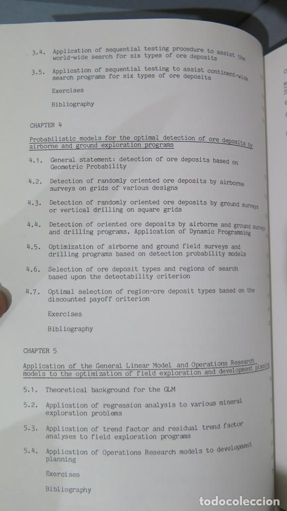 Libros de segunda mano: Statistical Models for Optimizing Mineral Exploration. WIGNALL. GEOFFROY - Foto 3