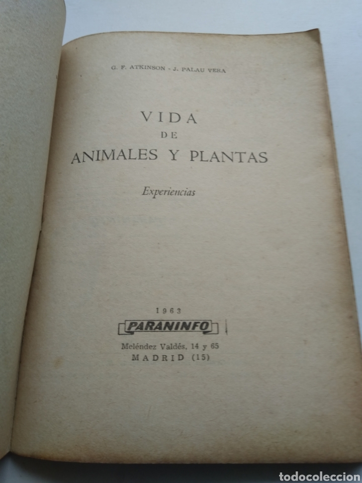 Libros de segunda mano: VIDA DE ANIMALES Y PLANTAS/VV.AA. - Foto 2