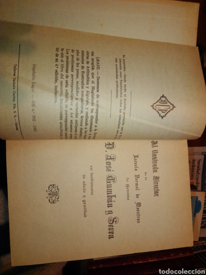 Libros de segunda mano de ciencias: Aritm&eacute;tica razonada 1965 - Foto 2