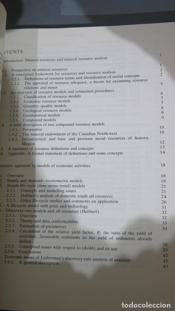 Libros de segunda mano: MINERAL RESOURCES AND APPRAISALS. HARRIS - Foto 2