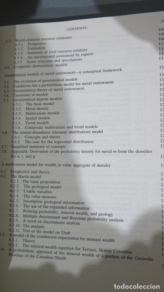 Libros de segunda mano: MINERAL RESOURCES AND APPRAISALS. HARRIS - Foto 4