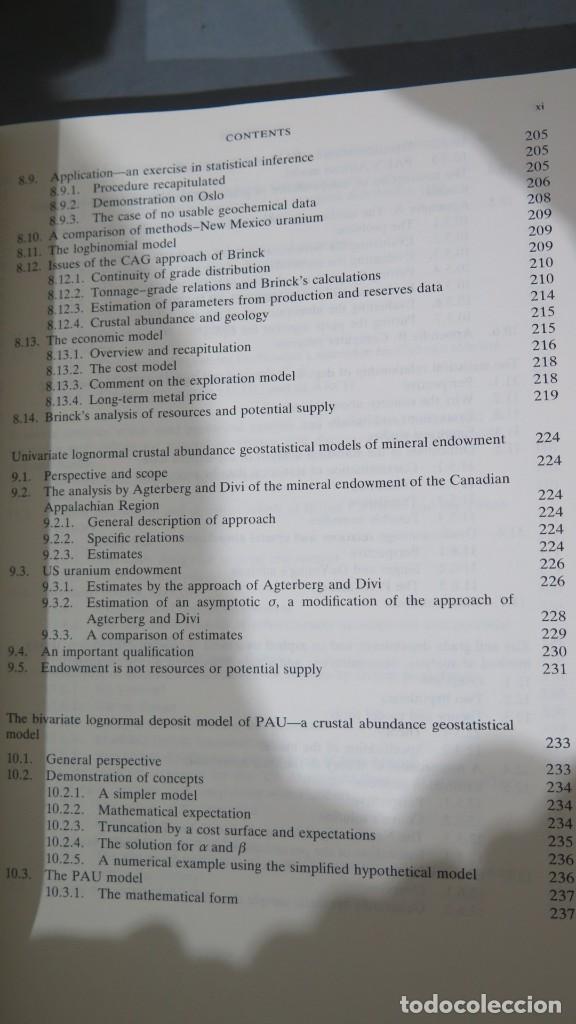 Libros de segunda mano: MINERAL RESOURCES AND APPRAISALS. HARRIS - Foto 6
