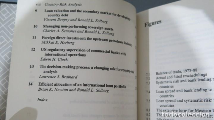 Libros de segunda mano: COUNTRY RISK ANALYSIS. A HANDBOOK. RONALD L. SOLBERG - Foto 3