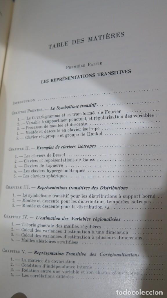 Libros de segunda mano: LES VARIABLES REGIONELISEES ET LEUR ESTIMATION. MATHERON - Foto 2