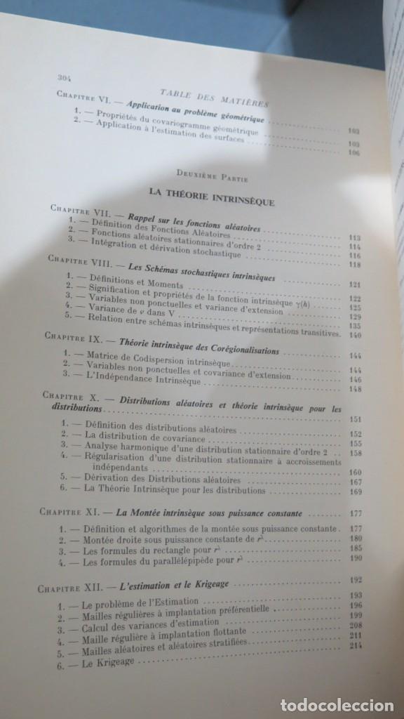 Libros de segunda mano: LES VARIABLES REGIONELISEES ET LEUR ESTIMATION. MATHERON - Foto 3