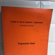 Libros de segunda mano de Ciencias: PROGRAMACIÓN LINEAL / JOSÉ M. OSTOLAZA