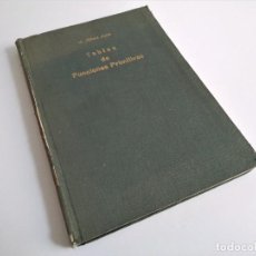 Libros de segunda mano de Ciencias: TABLAS DE FUNCIONES PRIMITIVAS DE MIGUEL JEREZ JUAN EDITORIAL TECNOS 1957. Lote 246622375