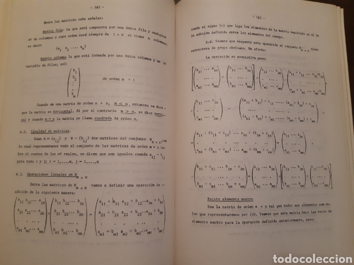 Libros de segunda mano de ciencias: LECCIONES DE ALGEBRA LINEAL.PINILLA. JOSE L., - Foto 7