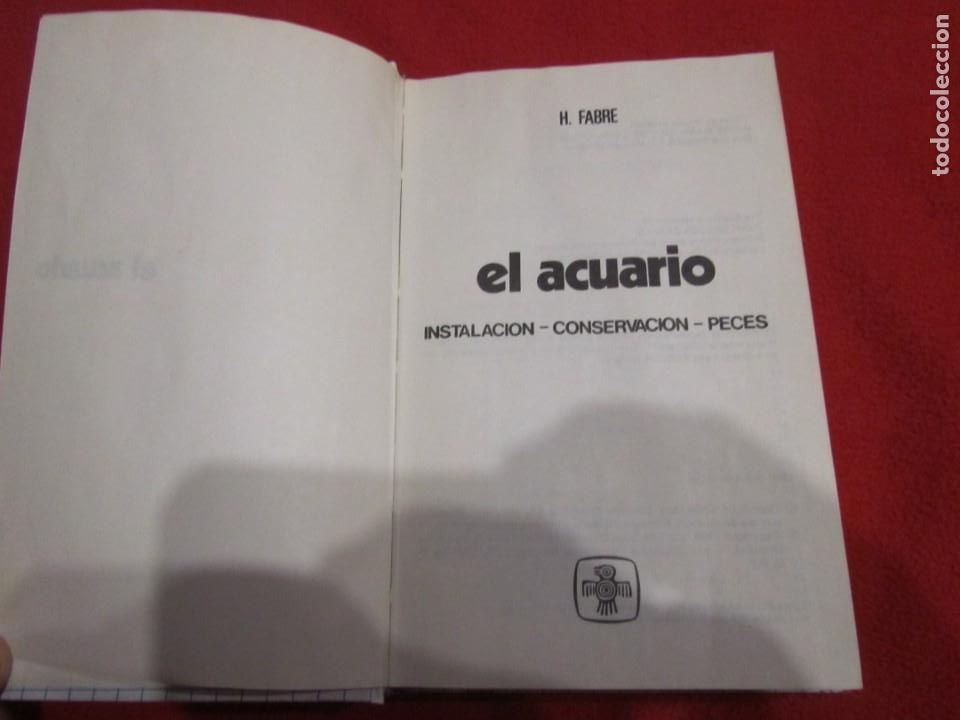 Libros de segunda mano: EL ACUARIO, PECES, POR H.FABRE, EDICIONES DAIMON - Foto 3