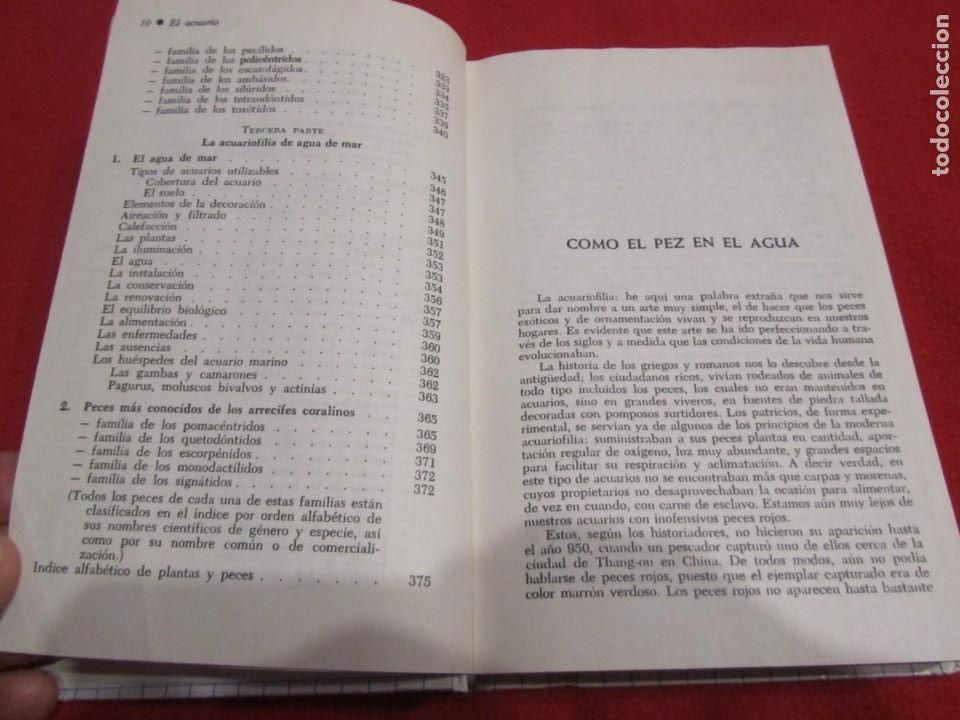 Libros de segunda mano: EL ACUARIO, PECES, POR H.FABRE, EDICIONES DAIMON - Foto 7