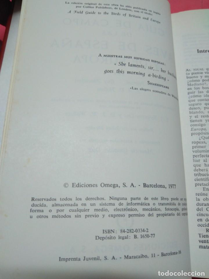 Libros de segunda mano: GUIA DE CAMPO DE LAS AVES DE ESPA&Ntilde;A Y EUROPA - Foto 10
