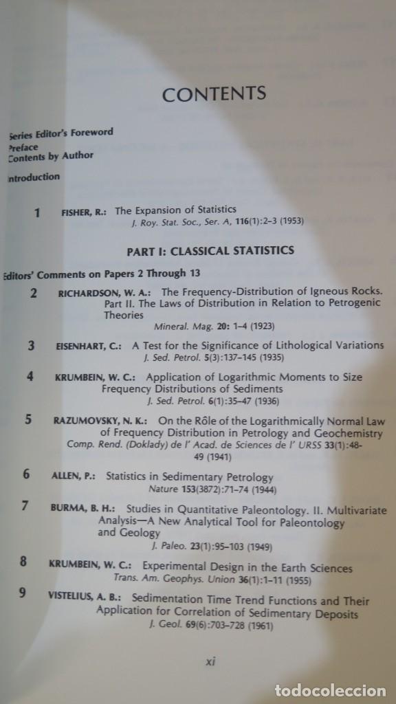 Libros de segunda mano: STATISTICAL ANALYSIS IN GEOLOGY. CUBITT. HENLEY - Foto 2