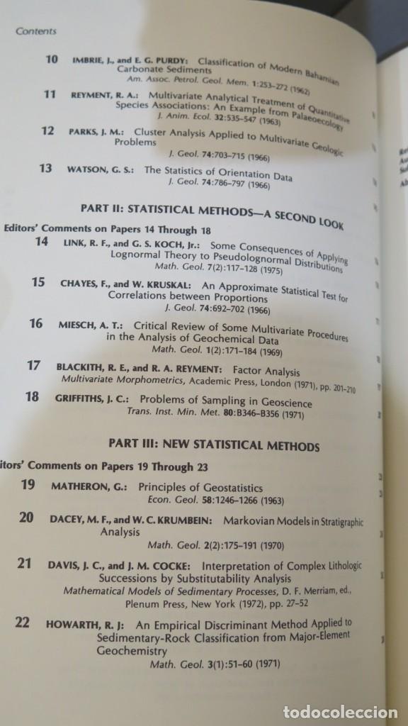 Libros de segunda mano: STATISTICAL ANALYSIS IN GEOLOGY. CUBITT. HENLEY - Foto 3