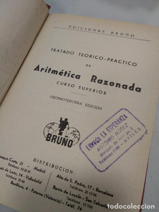 Libros de segunda mano de ciencias: Aritm&eacute;tica Razonada. Curso Superior. - Bru&ntilde;o - Foto 2